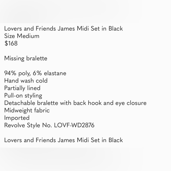 Lovers and Friends James midi set - Picture 4 of 10